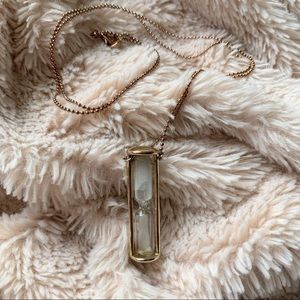 Marc Jacobs long gold hourglass necklace